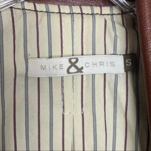 Mike & Chris Chocolate Leather Jacket - Picture 11 of 13